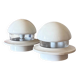 Ensemble de 2 lampes de chevet de style spatial, Italie, 1970