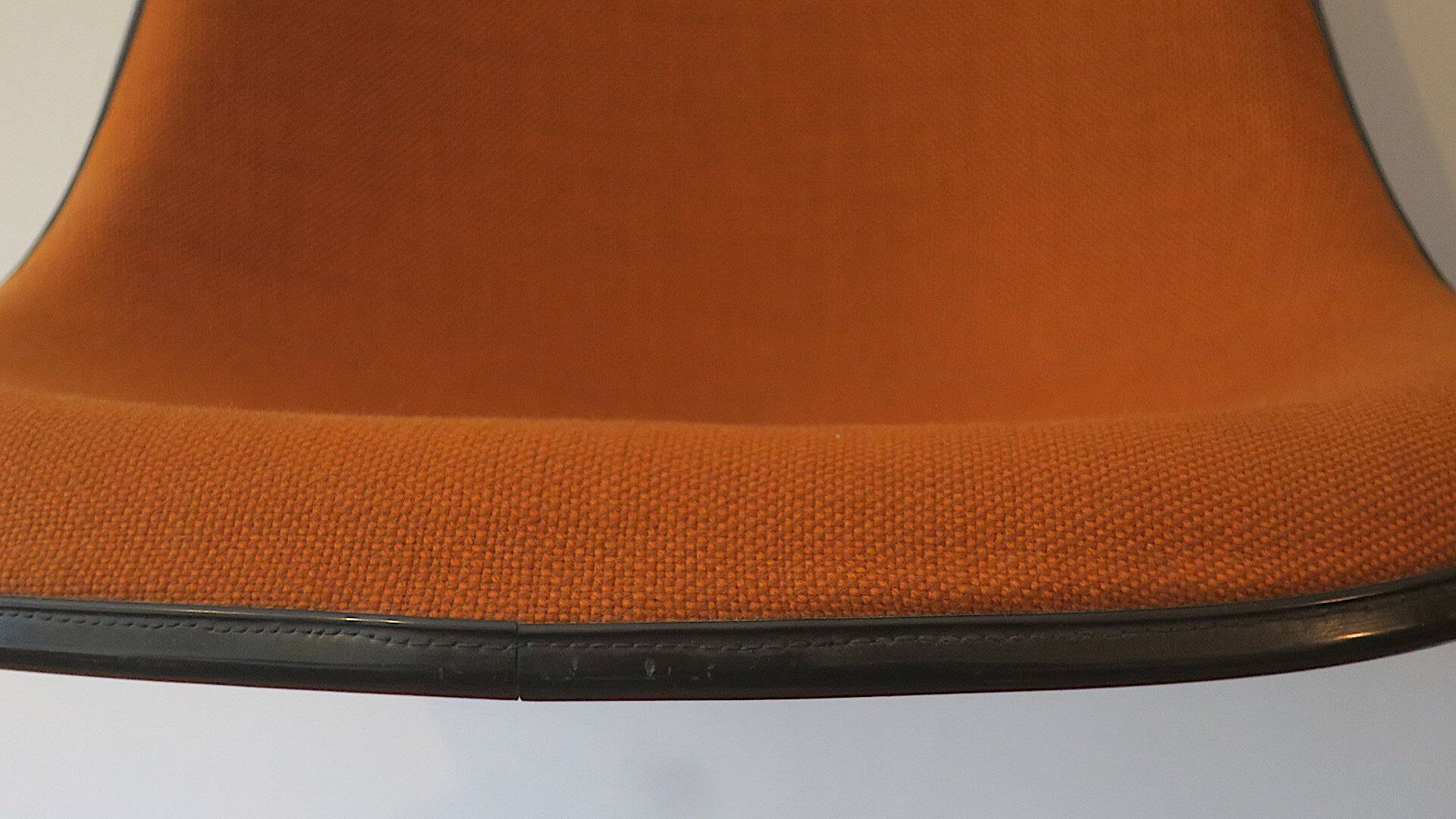 Fiberglass and hopsack chair by Charles and Ray Eames for Hermann Miller, 1970s