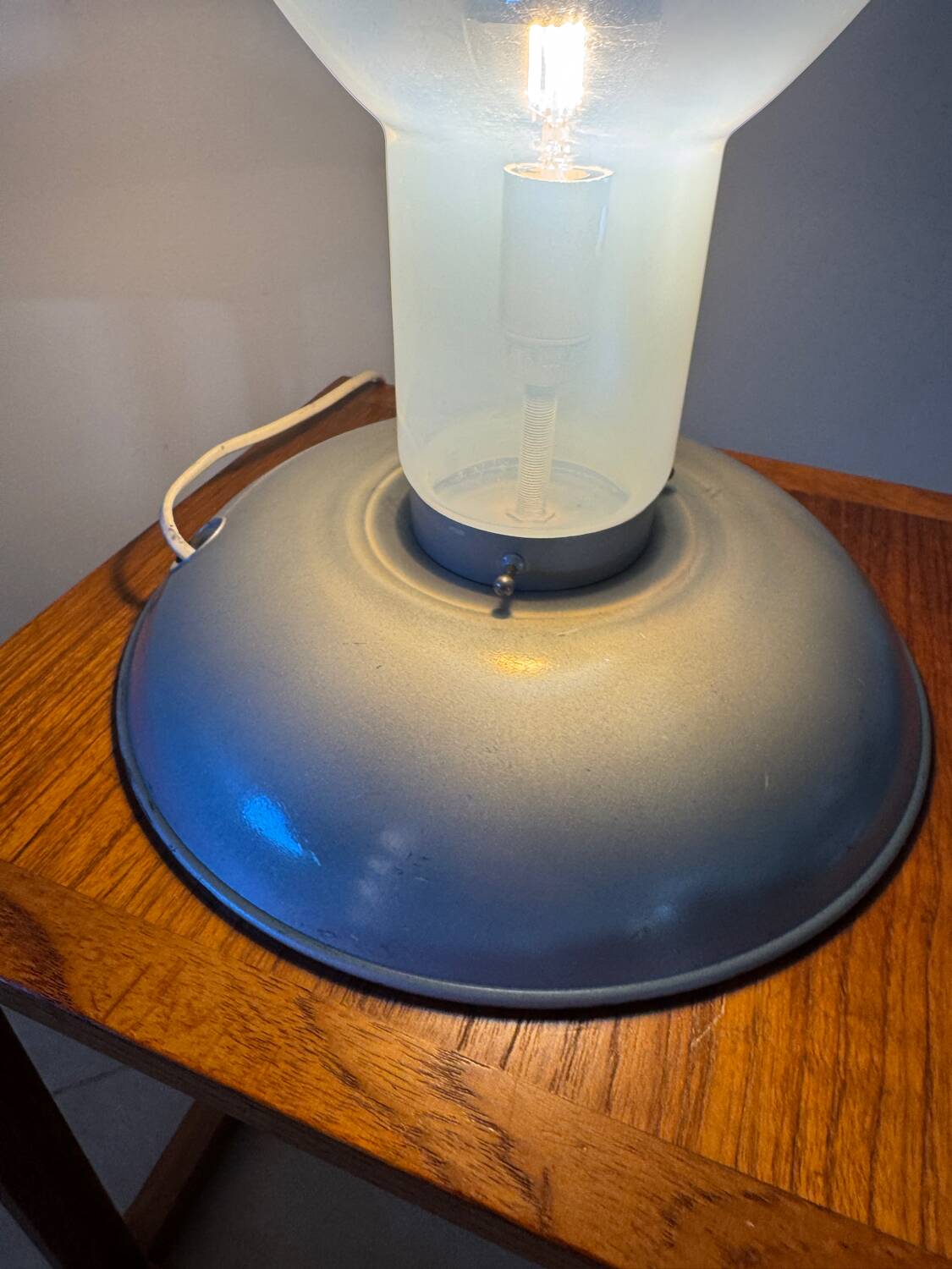 Vintage Italian lamp made of Murano glass.