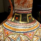 Large glazed ceramic vase from the 60s/70s, Italian design Mamma Ró Lucca.