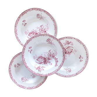 Set de 4 assiettes creuses Fontanges