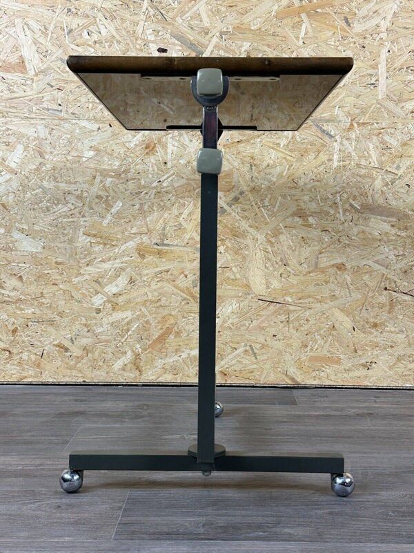 Chariot de service des années 60 et 70, table d'appoint pour dinette, design marron de l'ère spatiale