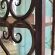 Wrought iron baker's grid.