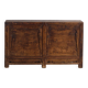 Pine buffet with two doors and scalloped panels – China, circa 1950