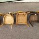 Set of 10 wooden bar bistro chairs - old - vintage