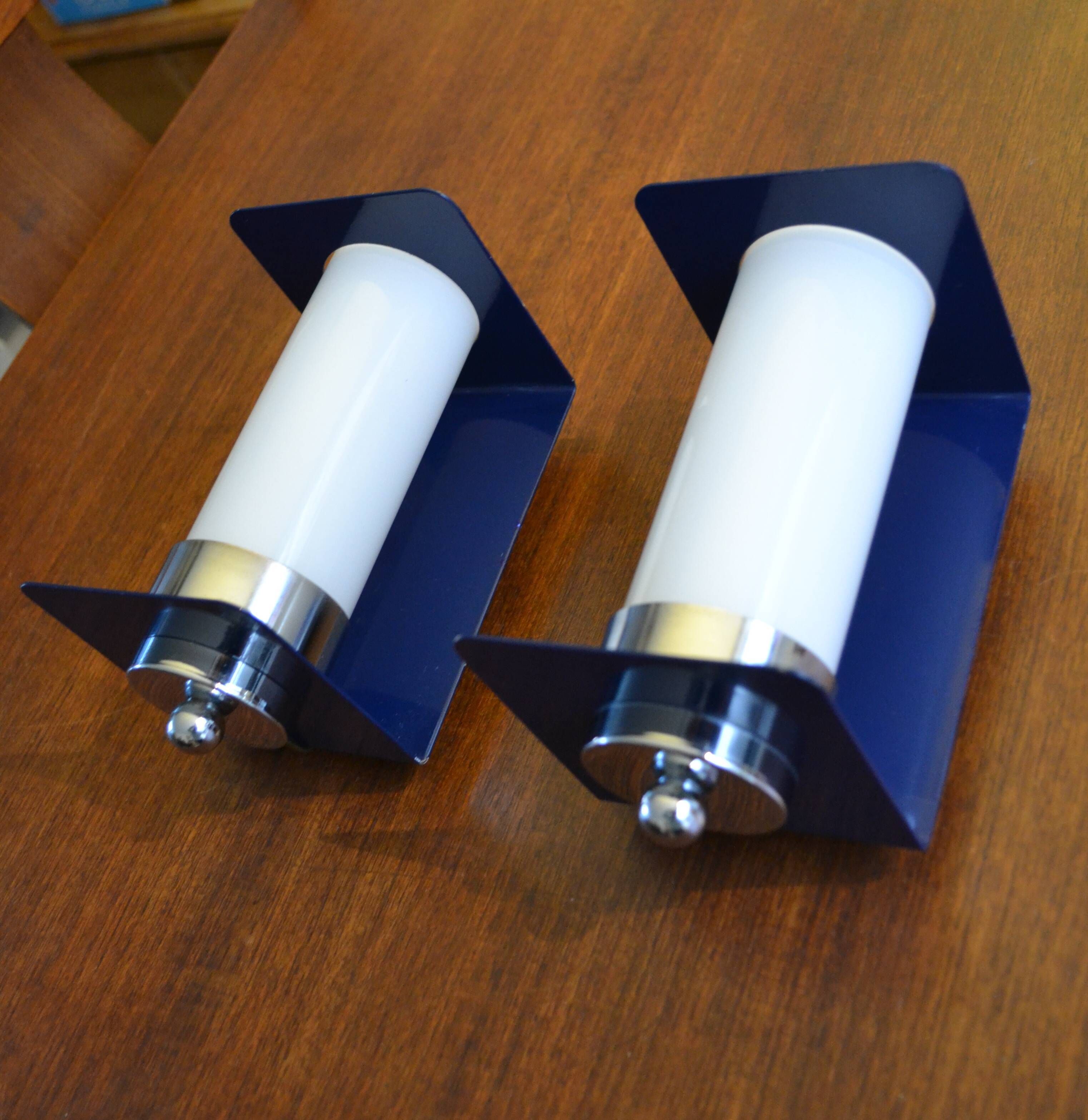 Pair of vintage sconces 70s Delmas