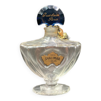 Bouteille de parfum guerlain le "shalimar" en verre