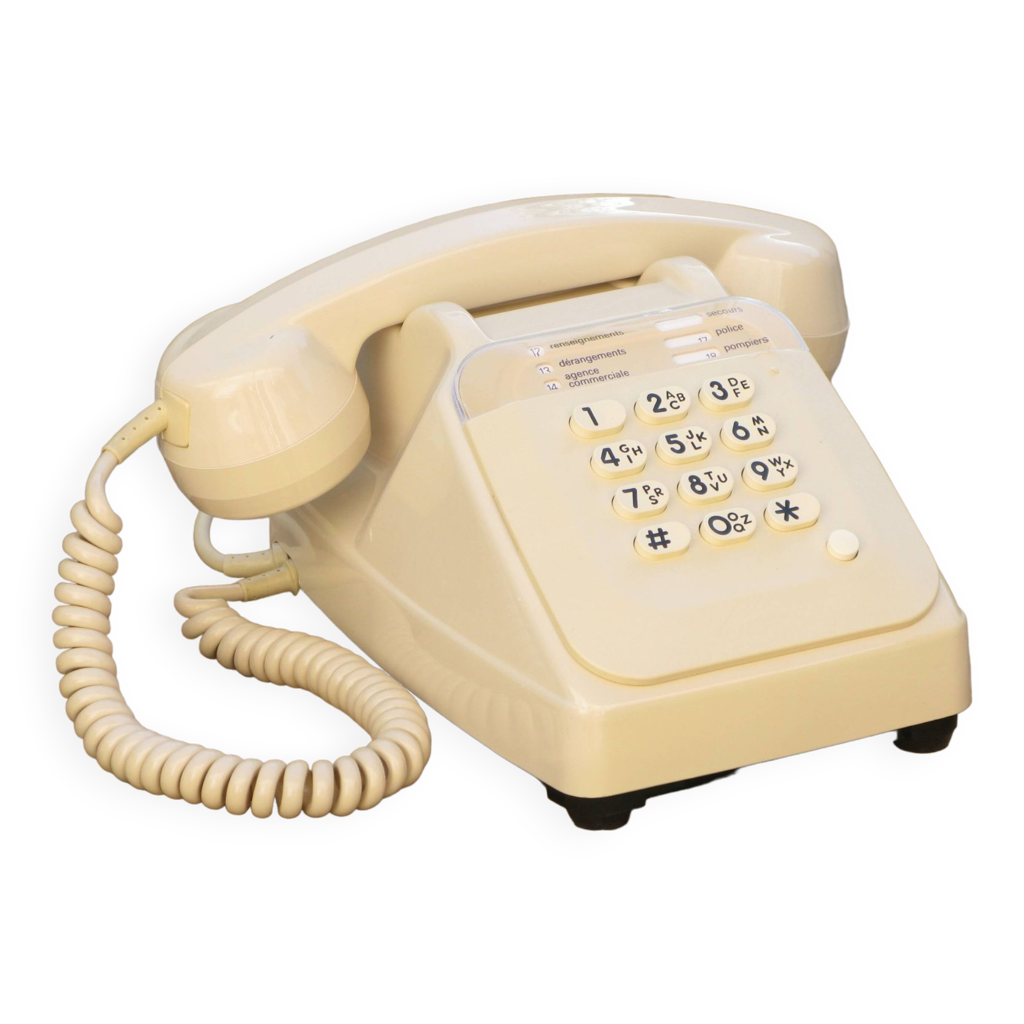 Téléphone SOCOTEL S63 bleu canard à touches - Décoration