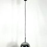 Targetti, set of two chrome sphere pendant lamps from 70s