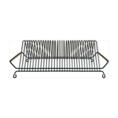Black metal vinyl holder