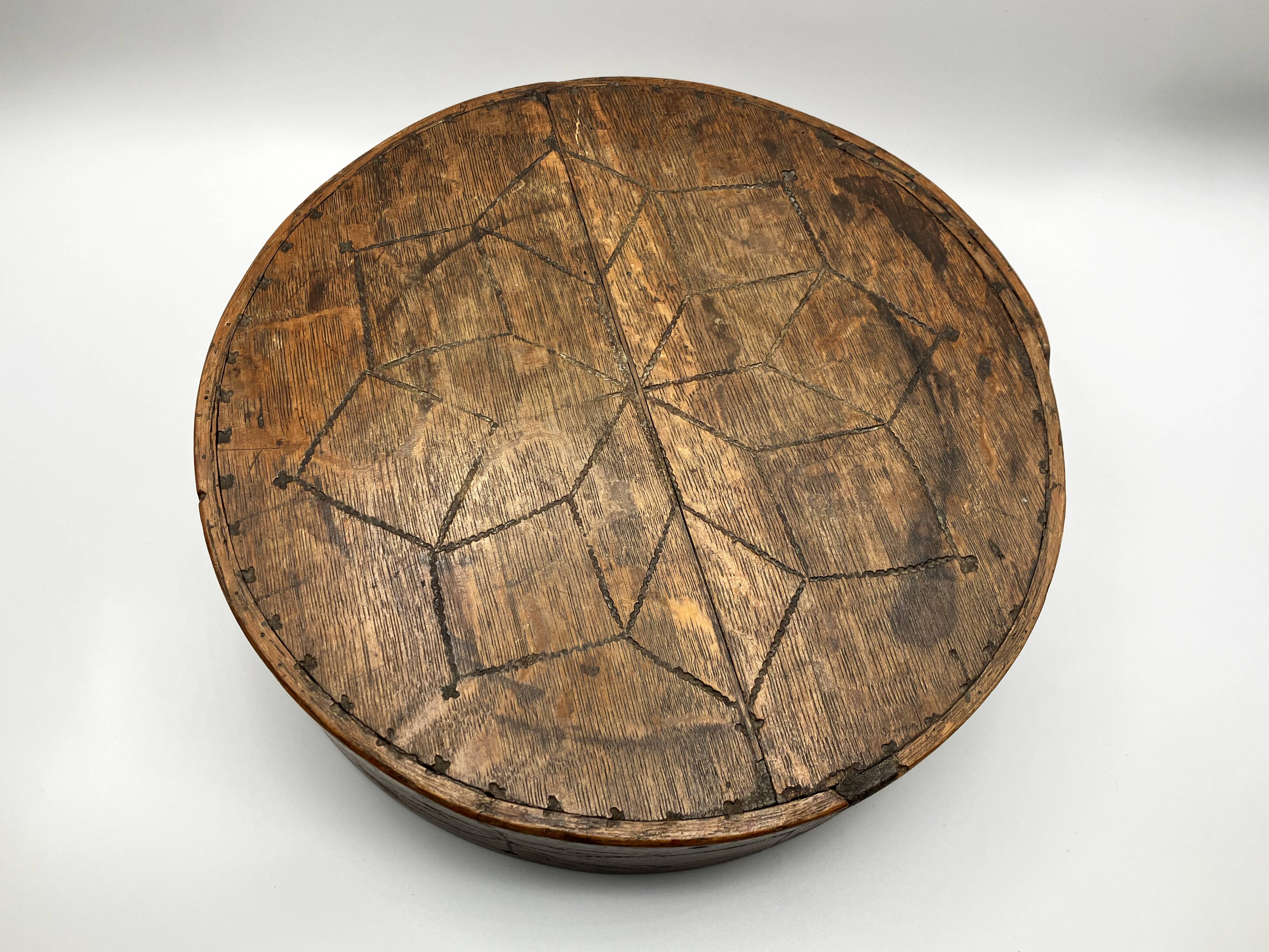 Antique Swedish Bentwood Box with Lid • Folk Art