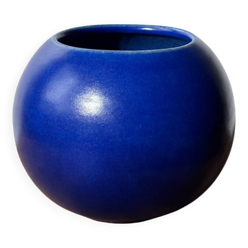 Vase bleu cobalt en céramique ASA Germany