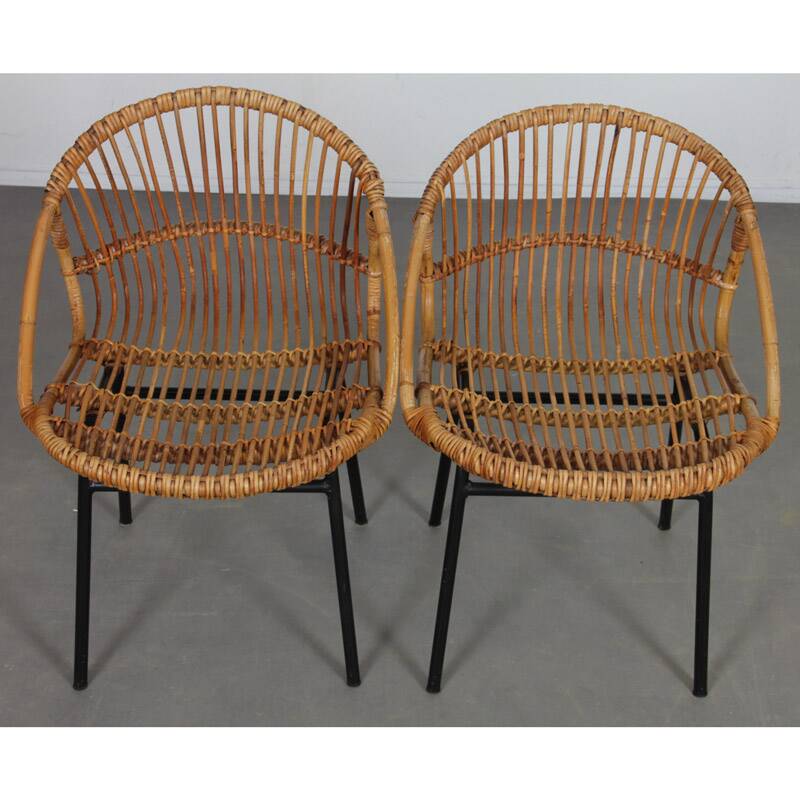 Pair of vintage armchairs by Jan Kalous for Uluv, 1960s