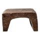 Low stool in old Asian monoxyl teak