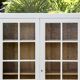 Vintage glass-fronted Parisian wardrobe