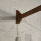 Scandinavian teak "lantern" wall lamp, 1960's