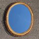 Large wall mirror in rattan and bamboo by Franco Albini, Italy 1960.