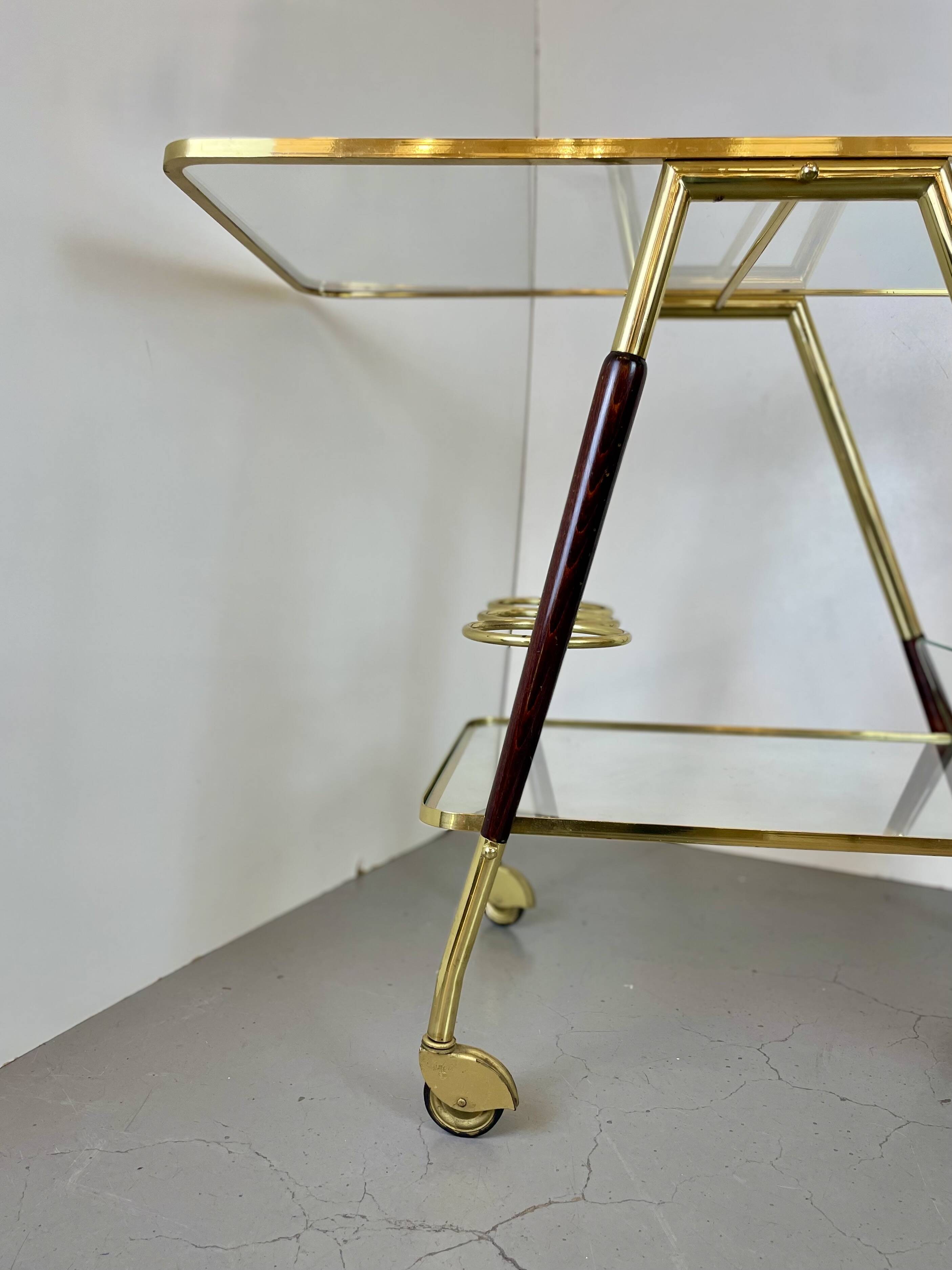 Bar Cart Trolley style Cesare Lacca, 1950’s