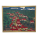Painting the village with red roofs.