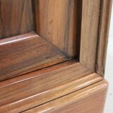 Bedside table in solid walnut with Marble Ste Anne, 1900