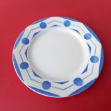 Set of four Digoin Sarreguemines flat plates