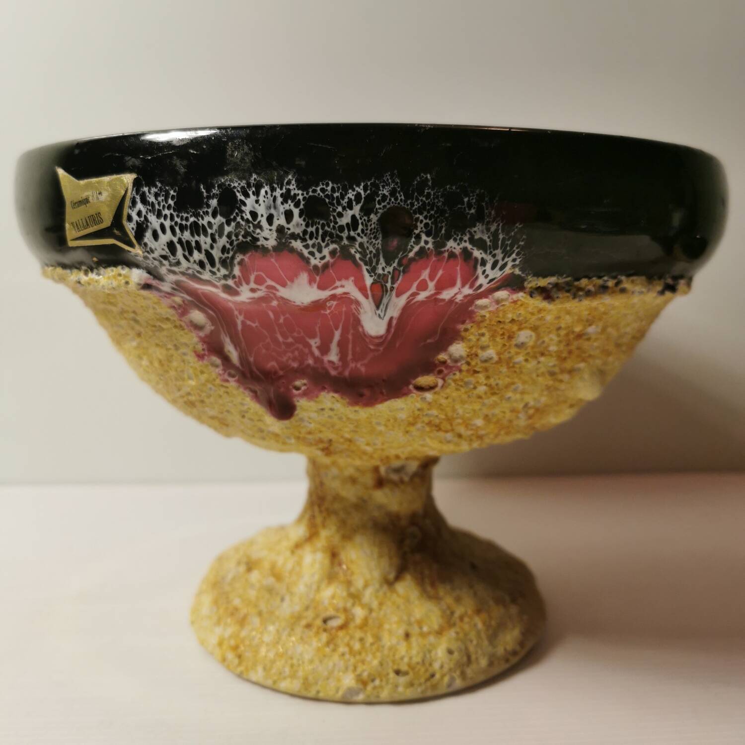 Fruit Salad, Punch or Sangria Service in Vallauris Fat Lava/Lave ceramic