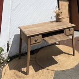 Bureau ancien en chêne massif brut