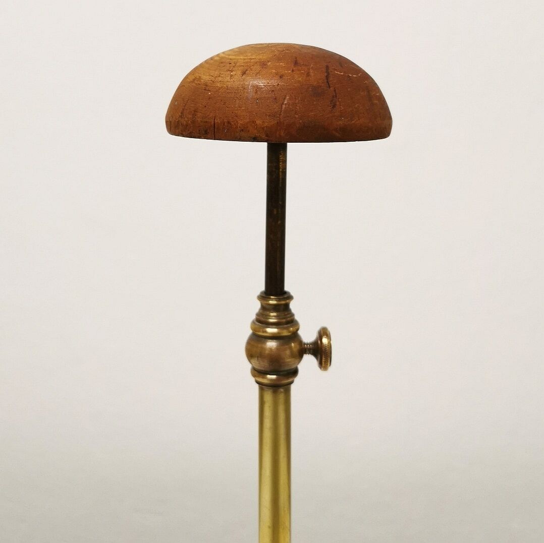 Old store brass hat rack