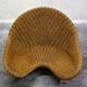 Meditation lotus armchair rattan braided 70s