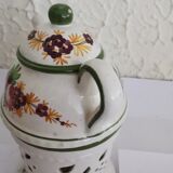 Tisaniere and porcelain flat heater