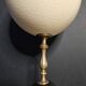 Ostrich Egg, Brass and Black Marble Base (20th century) H: 35 cm | Collection