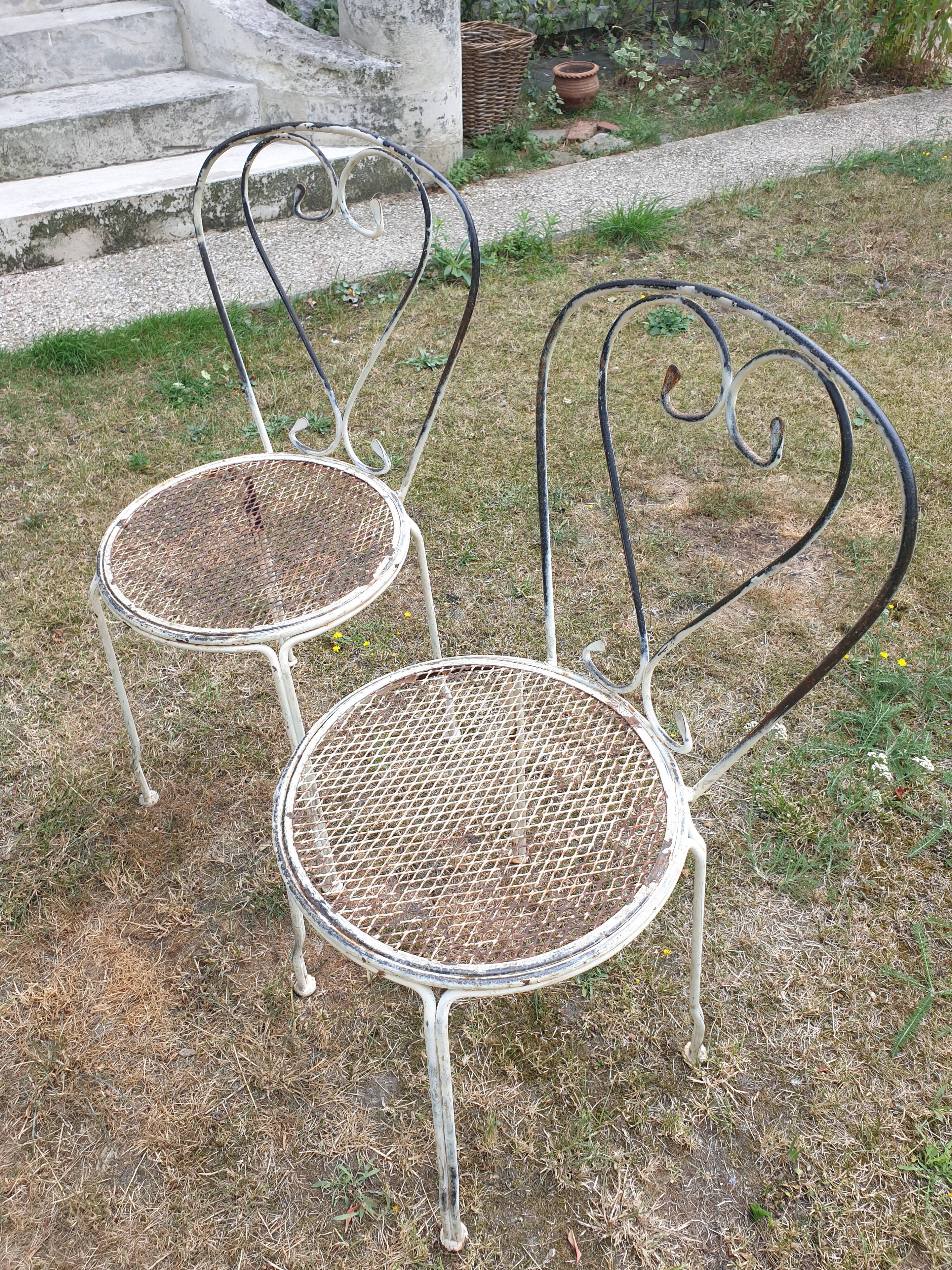 Garden chairs metal