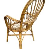 Set of 2 rattan armchairs from the 60s