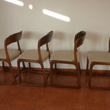 Set of 4 chairs sled Baumann
