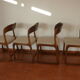 Suite de 4 chaises traineau Baumann