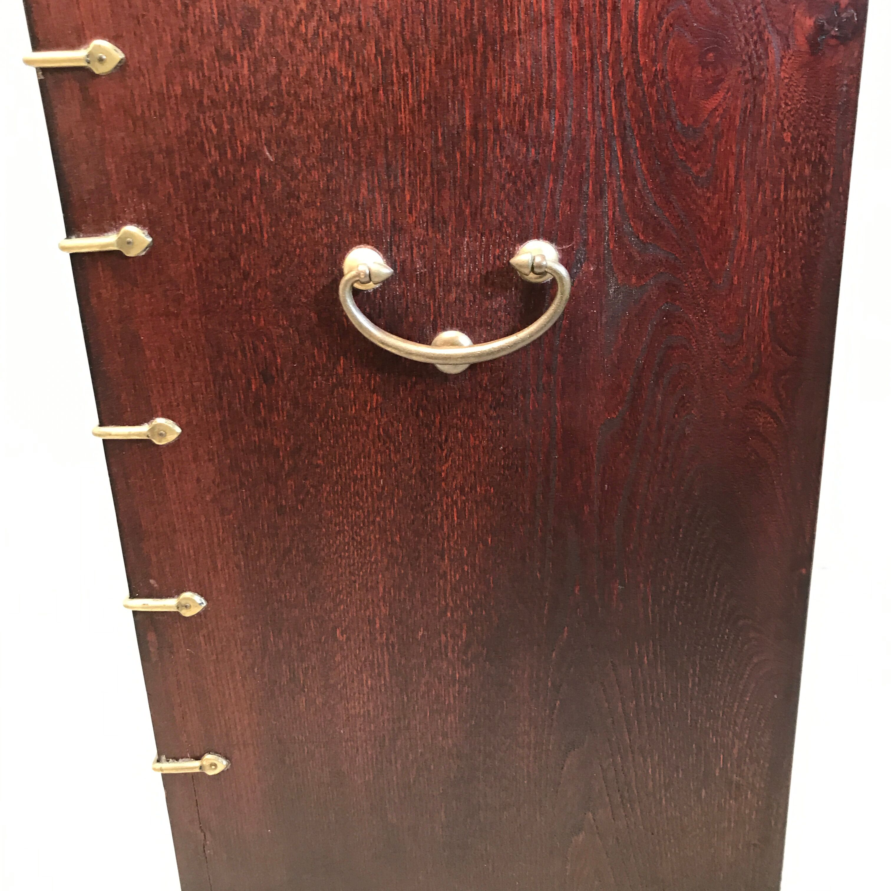 Furniture antique Korean storage box 1910 in wood and brass