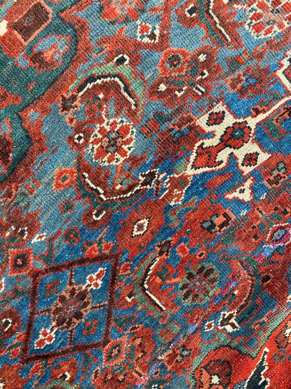 Nice old Persian carpet Afshar 220x298 cm