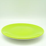 Set of 4 green ceramic plates