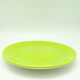 Set of 4 green ceramic plates