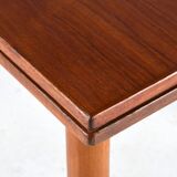 Scandinavian extendable teak dining table