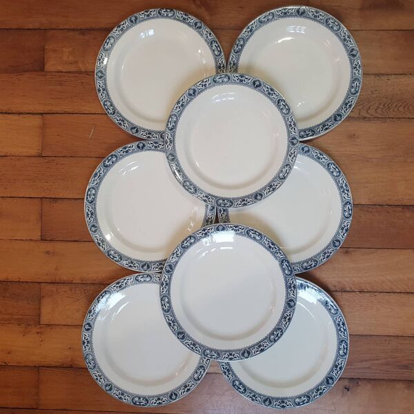 8 assiettes Terre de Fer Robert Salins- François 1er