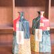 Pair of 1980s-90s Terracotta Vases – Geometric and Textured Design