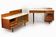 Modular Desks with White Glass Tops by Mojmir Pozar for Up Závody, 1960s