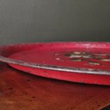 Very large Napoleon III painted tin tray