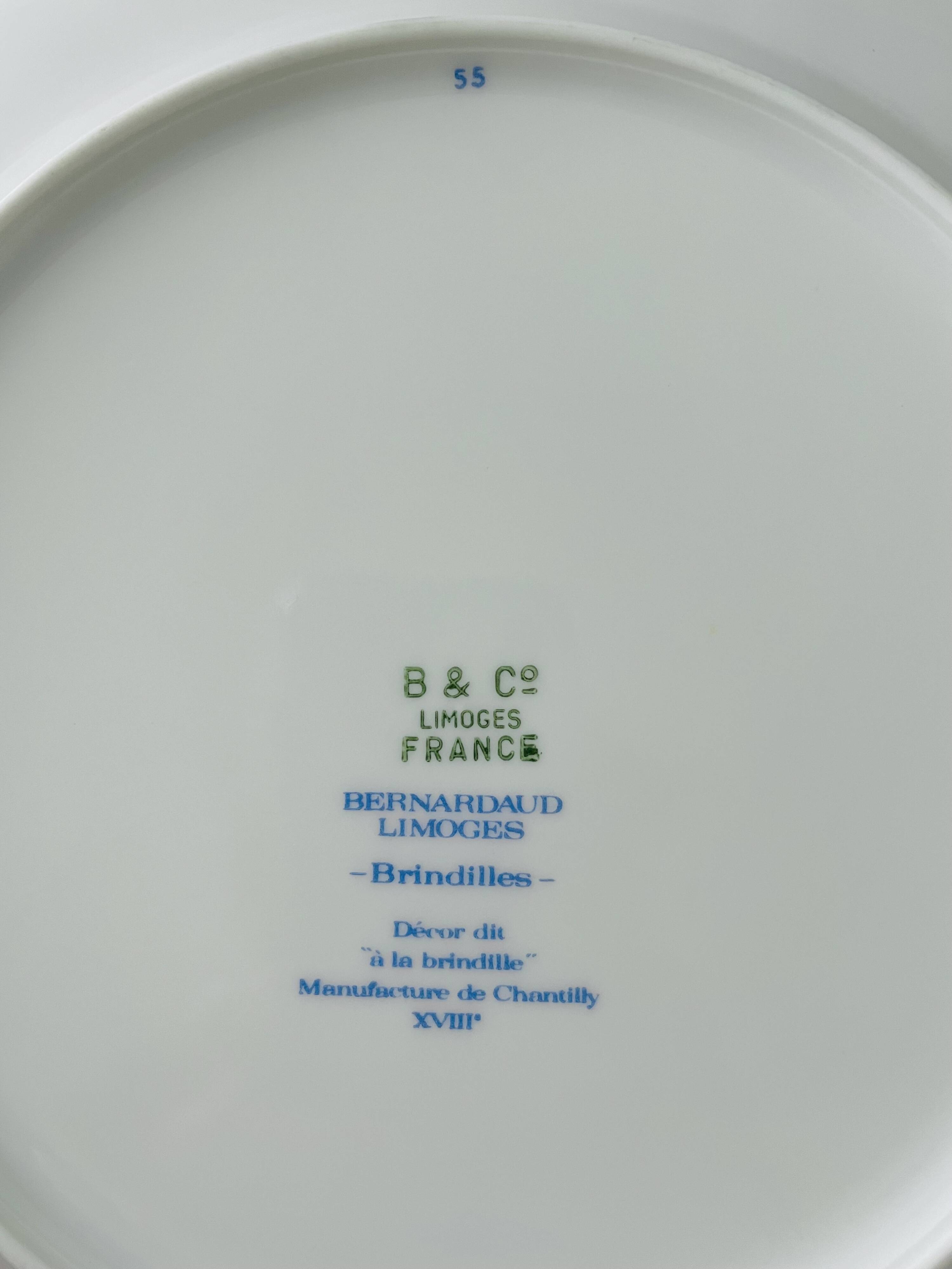 28-piece table service by Bernardaud in porcelain - Brindille model.