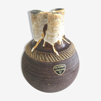 Accolay vintage pinched ceramics vase