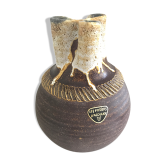 Accolay vintage pinched ceramics vase