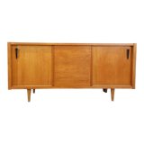 Vintage row in light oak wood from the 60s