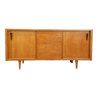 Vintage row in light oak wood from the 60s