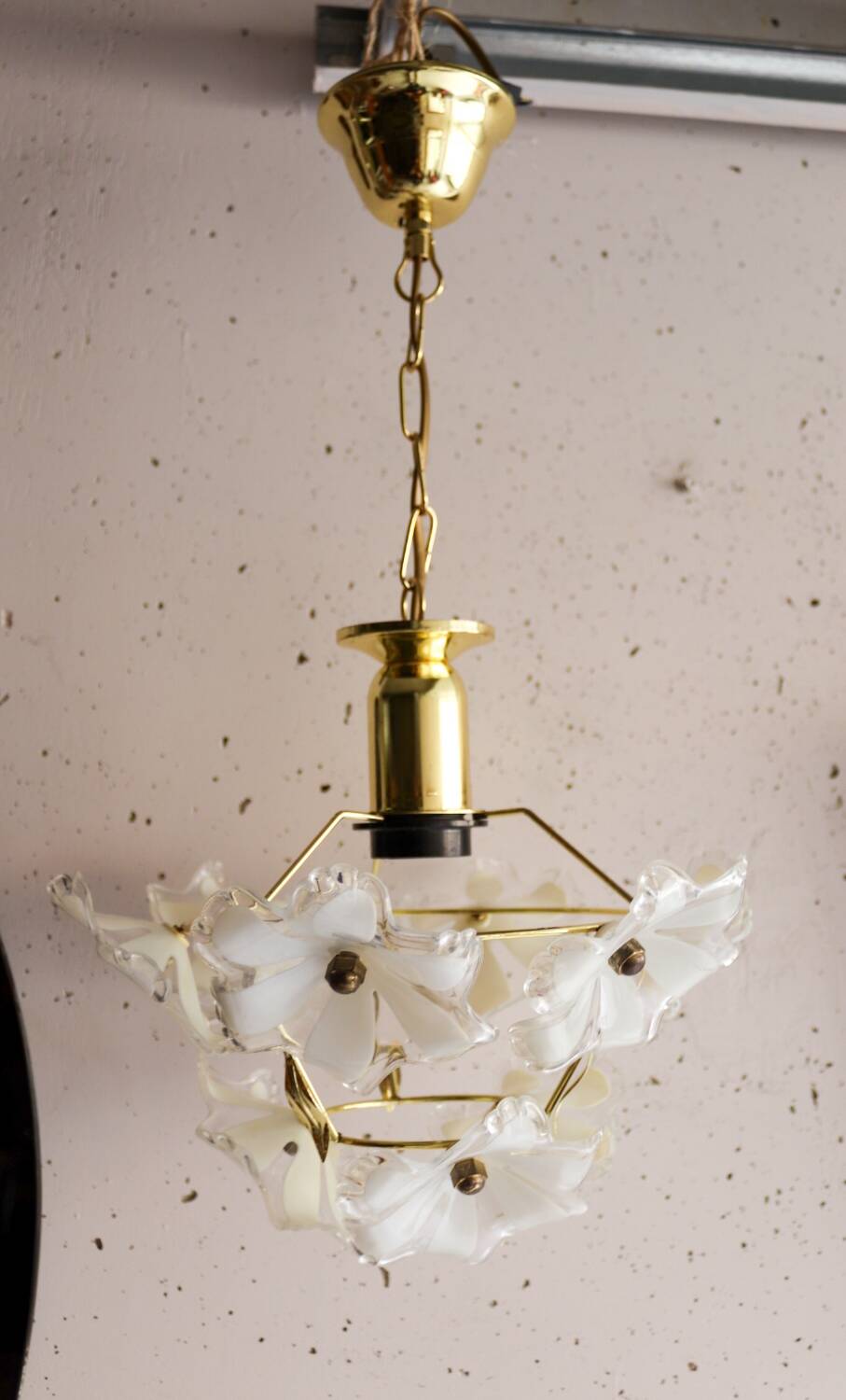 Lustre vintage fleurs murano Eglo